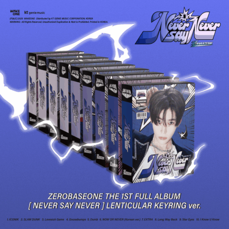 ZEROBASEONE THE 1ST FULL ALBUM [NEVER SAY NEVER] LENTICULAR KEYRING Ver. (Random Ver.)