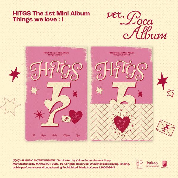 HITGS (힛지스) The 1st Mini Album - Things we love I (POCA)