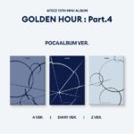 [3CD SET] ATEEZ - 13th Mini Album [GOLDEN HOUR : Part.4] (POCAALBUM Ver.)