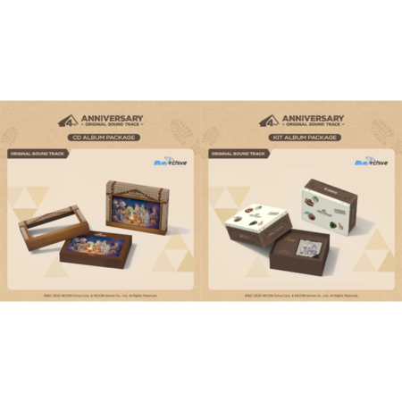 [SET] BLUE ARCHIVE 4th ANNIVERSARY OST (CD ALBUM PACKAGE + KIT ALBUM PACKAGE)