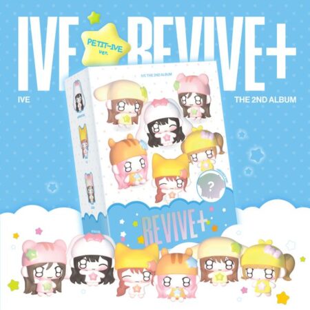 - OUT BOX : 125x165x80mm / 1종  - PETIT-IVE KEYRING : About 120mm / 6종 중 랜덤 1종  (SECRET PETIT-IVE : 1/20 확률 / SECRET PETIT-IVE가 삽입된 경우, PETIT-IVE KEYRING이 삽입되어 있지 않습니다.)  - LYRIC BOOK : 95x130mm / 16pages / 1종  - STICKER : about 60x50mm / 6종 중 랜덤 1종 삽입 (each matched with its corresponding keyring)  - PHOTOCARD : 55x85mm / 6종 중 랜덤 1종 삽입 (each matched with its corresponding keyring)  - QR CARD : 55x85mm / 1종  - NFC USER GUIDE : 95x130mm / 1종