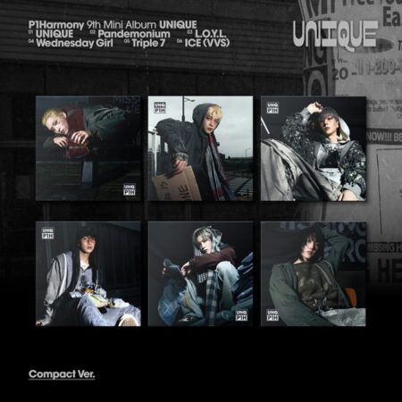 [6CD SET] P1Harmony - 9th Mini Album [UNIQUE] (Compact Ver.)