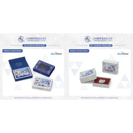 BLUE ARCHIVE 4.5th ANNIVERSARY OST (CD ALBUM PACKAGE + KIT ALBUM PACKAGE)