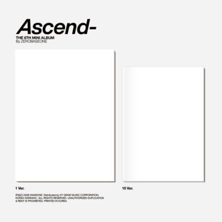 ZEROBASEONE The 6th Mini Album [Ascend-] Photobook Ver. (Random Ver.)
