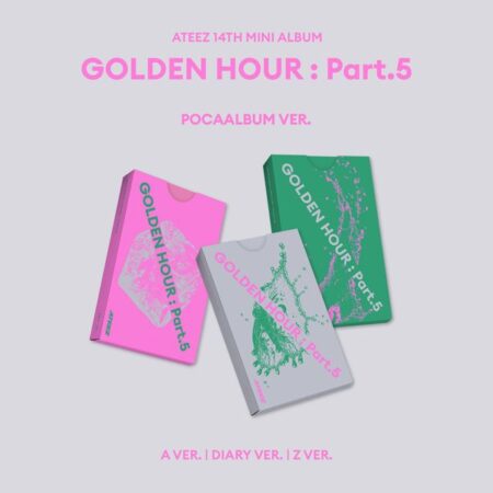[3CD SET] ATEEZ - 14th Mini Album [GOLDEN HOUR : Part.5] (POCAALBUM)