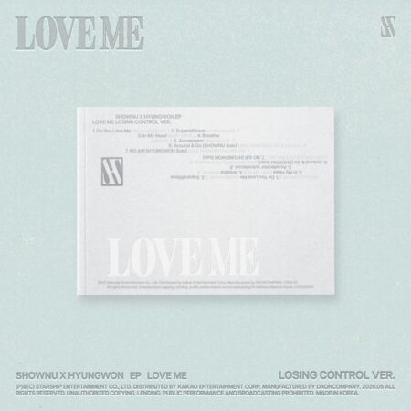 SHOWNU X HYUNGWON - EP Album [LOVE ME] (LOSING CONTROL Ver.)