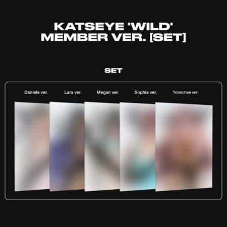 [5CD SET] KATSEYE - [WILD] (Member ver.)