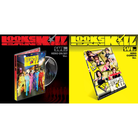 IVE - EP Album [Looks Can Kill] (HERO COMICS Ver. / HERO ON SET Ver. Random)